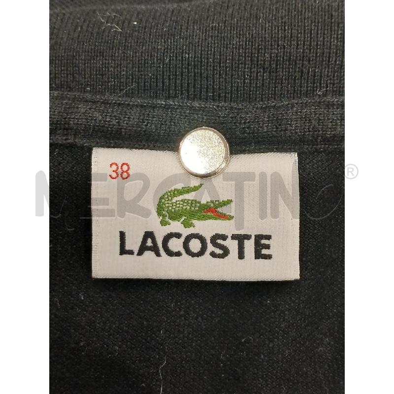 POLO DONNA LACOSTE NERA TG.42 | Mercatino dell'Usato Salerno fratte 3