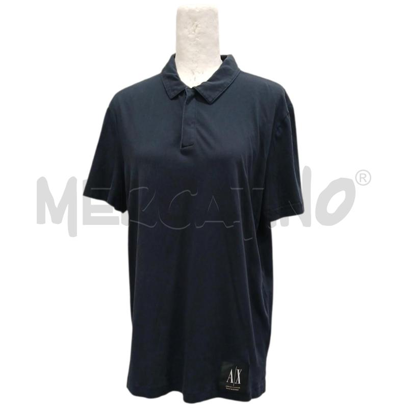 POLO UOMO ARMANI EXCHANGE BLU NOTTE TG L | Mercatino dell'Usato Salerno fratte 1