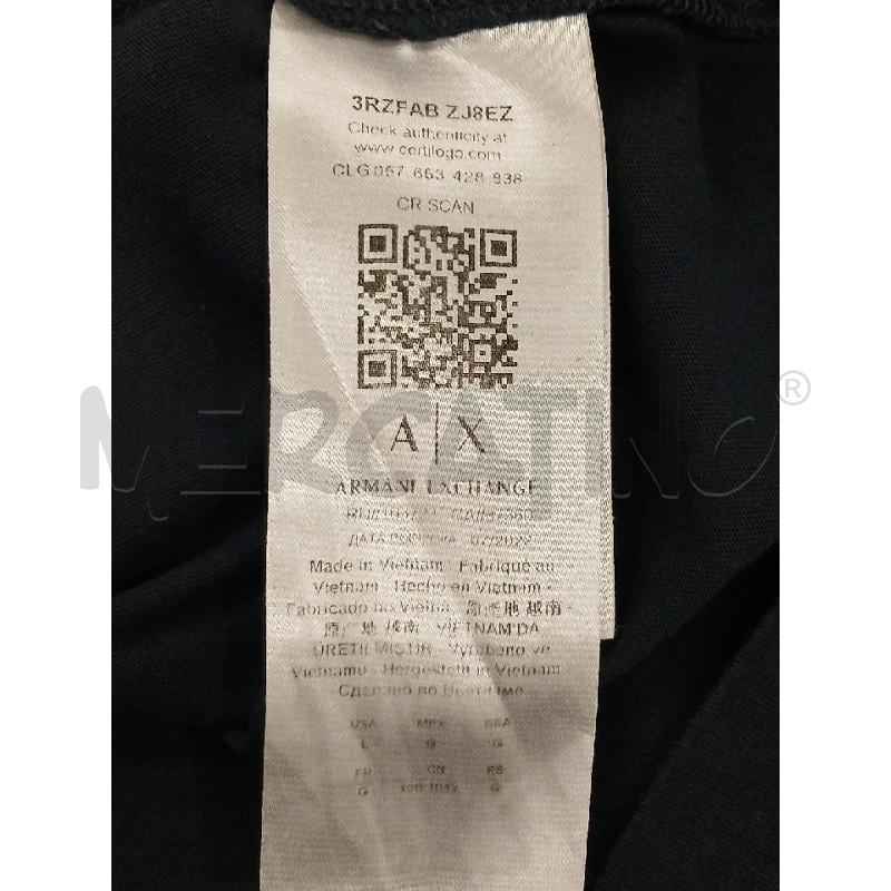 POLO UOMO ARMANI EXCHANGE BLU NOTTE TG L | Mercatino dell'Usato Salerno fratte 4