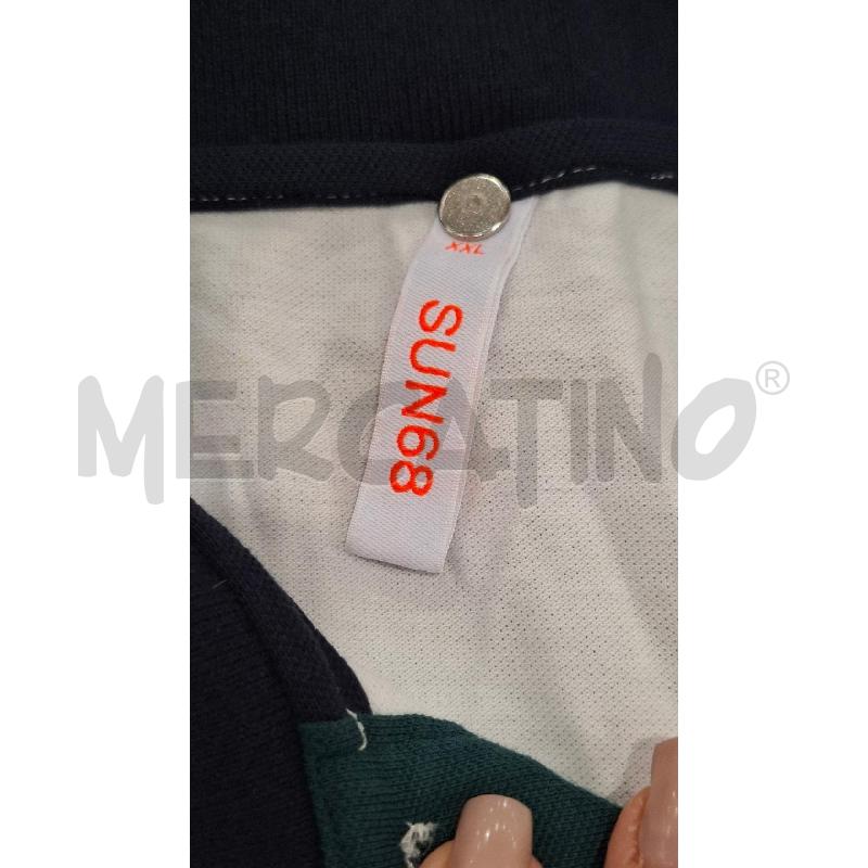 POLO UOMO SUN 68 BIANCA RICH. BLU E GIALLI | Mercatino dell'Usato Salerno fratte 3