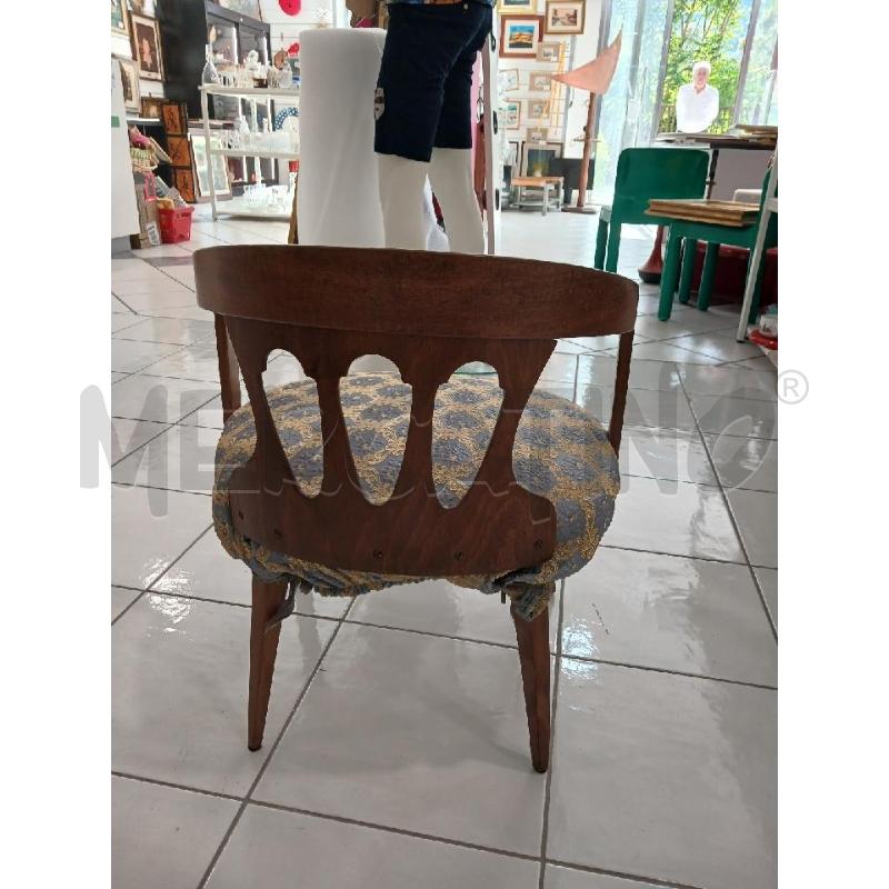POLTRONCINA LEGNO TESSUTO DAMASC | Mercatino dell'Usato Salerno fratte 2