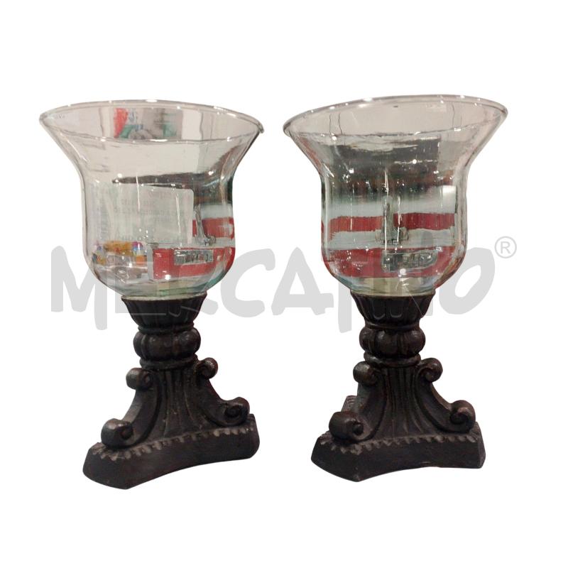 PORTA CANDELA PZ.2 BOIS & CHIFFONS  | Mercatino dell'Usato Salerno fratte 1