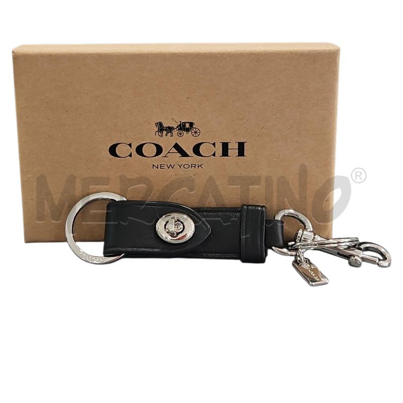 PORTA CHIAVI COACH PELLE NERO | Mercatino dell'Usato Salerno fratte 1