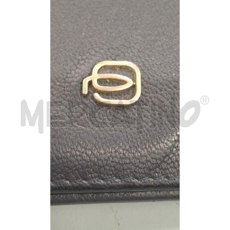 PORTA FOGLIO PIQUADRO BLU NAVY | Mercatino dell'Usato Salerno fratte 5