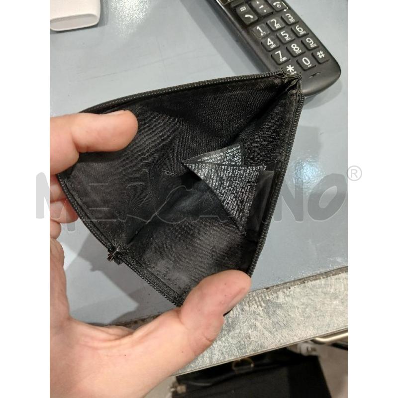PORTA TESSERE E MONETE PIQUADRO NERO | Mercatino dell'Usato Salerno fratte 3