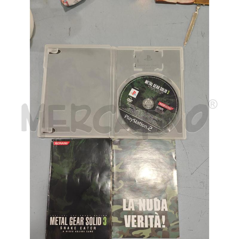 PS2 METAL GEAR SOLID 3 SNAKE EATER | Mercatino dell'Usato Salerno fratte 2