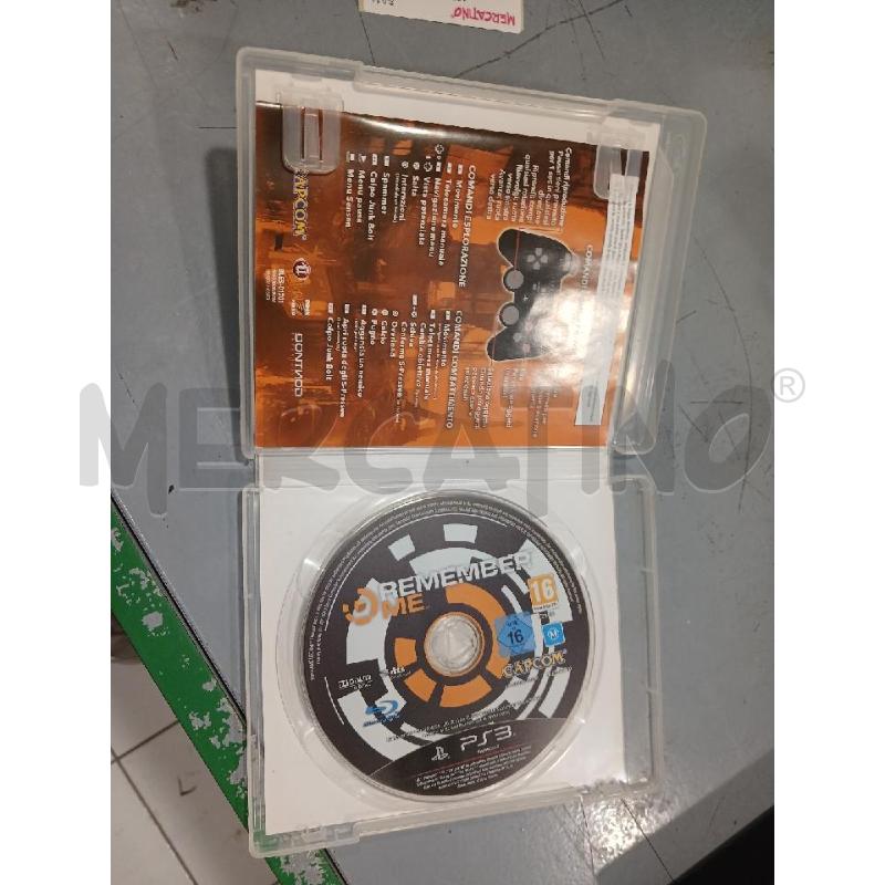 PS3 REMEMBER ME  | Mercatino dell'Usato Salerno fratte 3