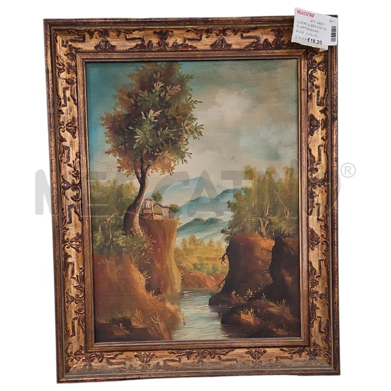 QUADRO ALBERI CON CA IN LONTANAZA 40X30 | Mercatino dell'Usato Salerno fratte 1