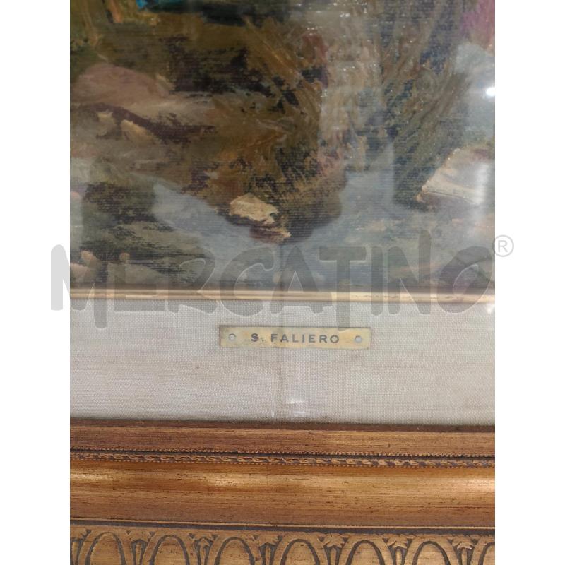 QUADRO FALIERO 150X90 ALBERI AL TRAMONTO  | Mercatino dell'Usato Salerno fratte 2