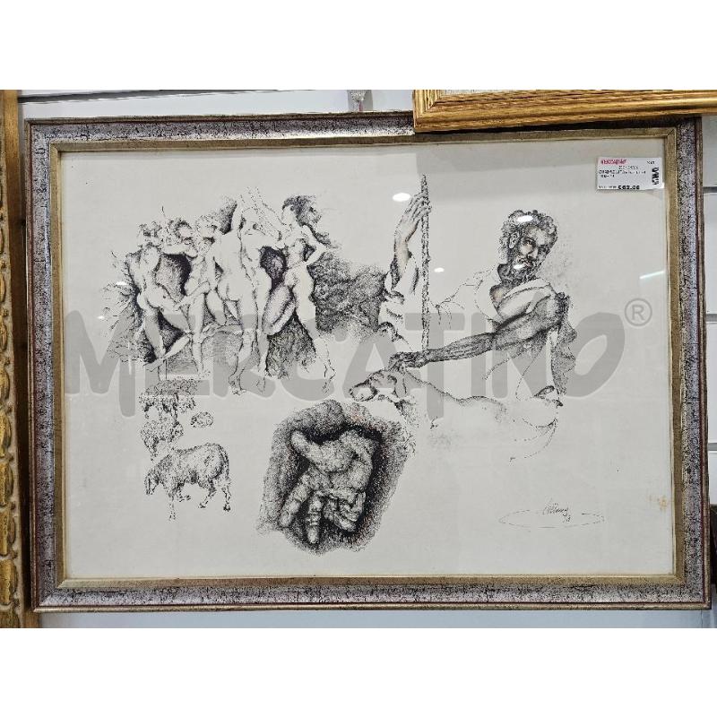 QUADRO LITOGRAFIA LELLONE 78 | Mercatino dell'Usato Salerno fratte 1