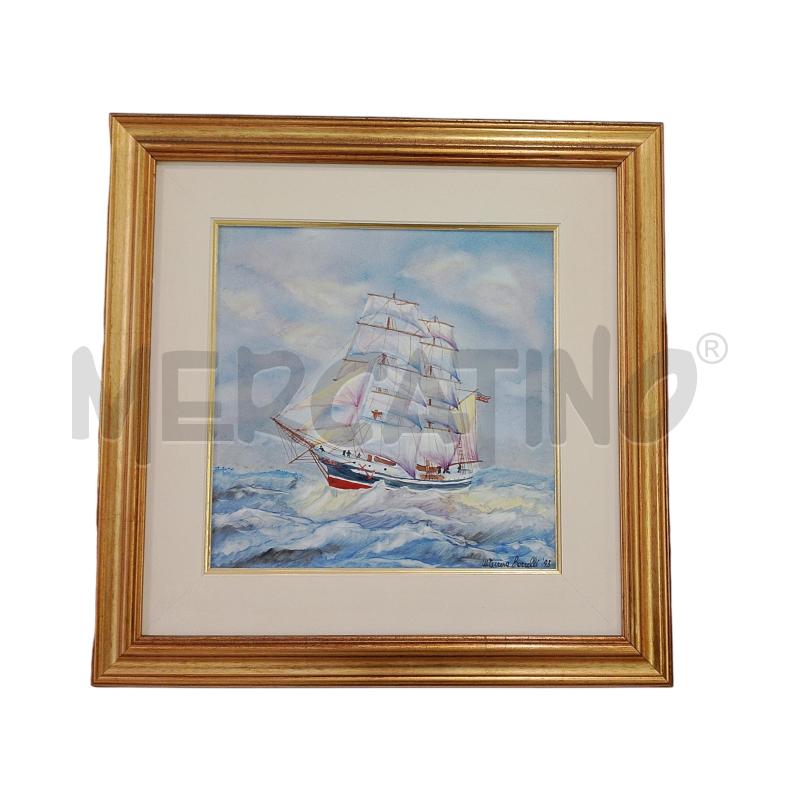 QUADRO NAVE IN TEMPESTA MARIA TERESA BORRELLI 1993 | Mercatino dell'Usato Salerno fratte 1