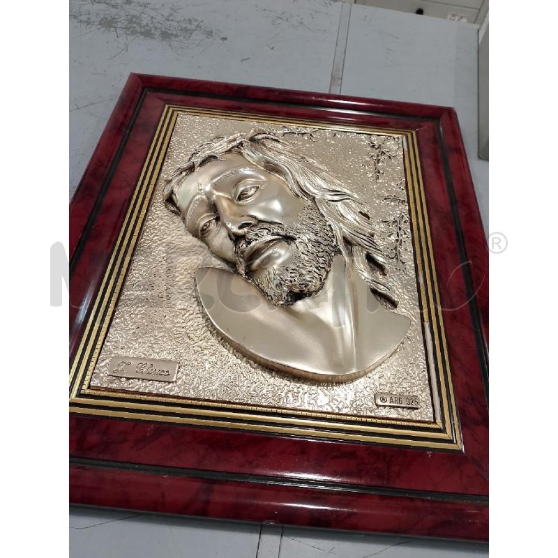 QUADRO SILVER VOLTO CRISTO  | Mercatino dell'Usato Salerno fratte 3