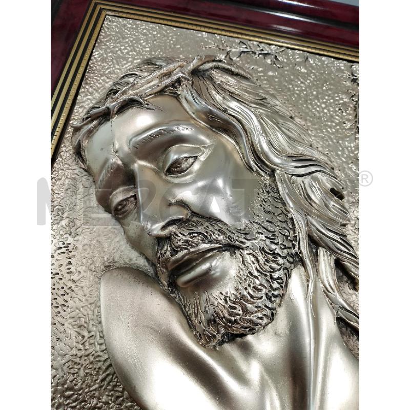 QUADRO SILVER VOLTO CRISTO  | Mercatino dell'Usato Salerno fratte 4