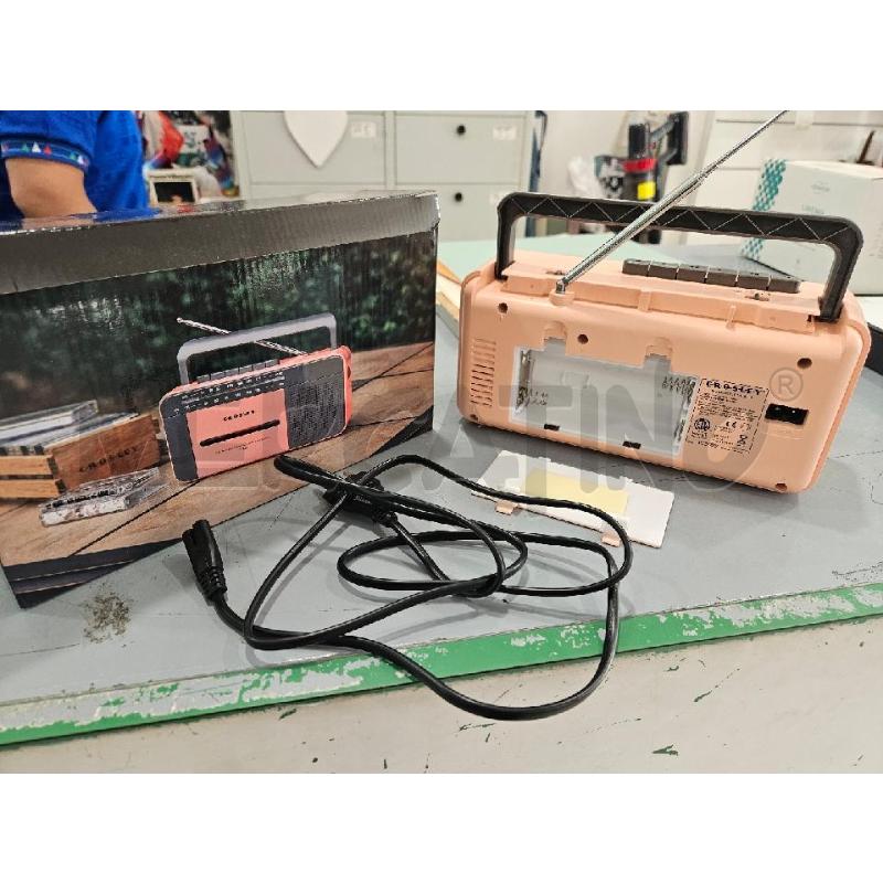 RADIO CROSLEY ROSA CASSETTA E BLUETOOTH REGISTRATORE | Mercatino dell'Usato Salerno fratte 2
