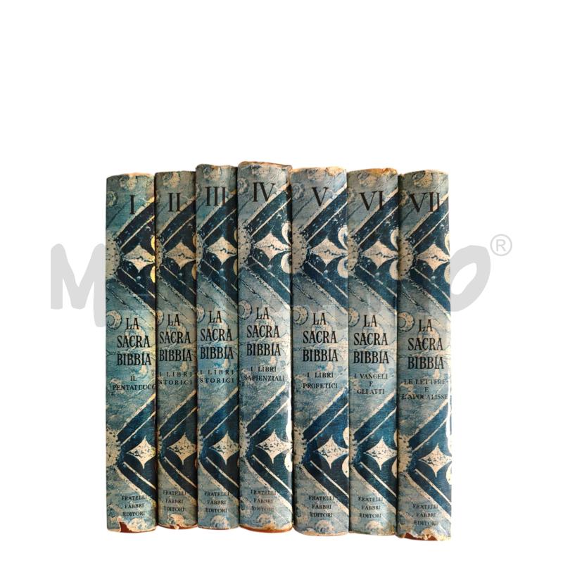 SACRA BIBBIA 7 VOLUMI FABBRI EDITORE PAPA PIO VI | Mercatino dell'Usato Salerno fratte 1