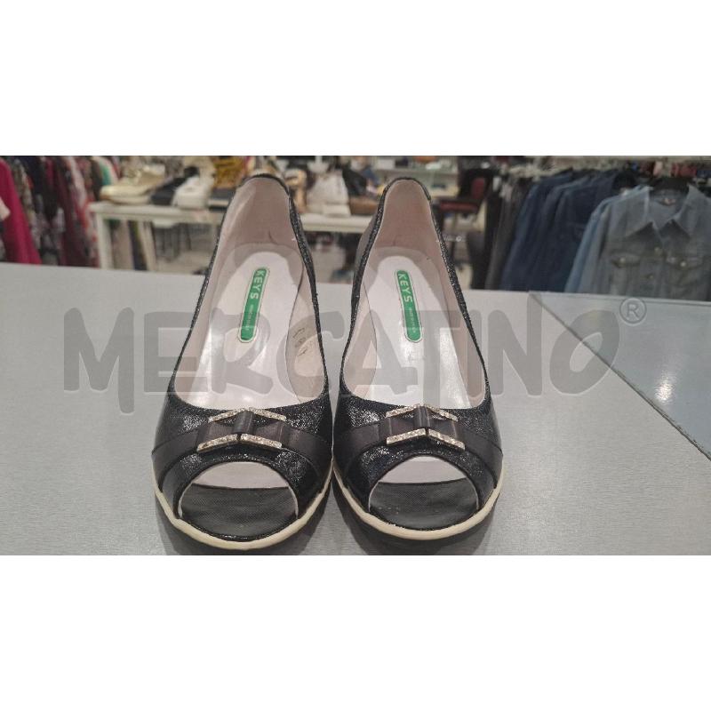 SANDALI DONNA KEYS NERI ZEPPA BIANCA | Mercatino dell'Usato Salerno fratte 2