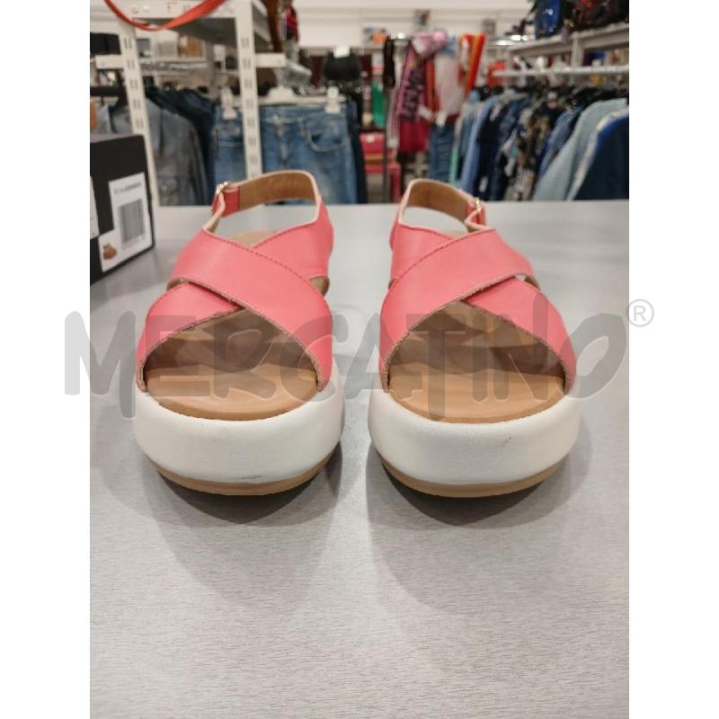 SANDALI DONNA SOFFICE SOGNO ROSA FASCIA INTRECCIATA BASE BIANCA TG.37 | Mercatino dell'Usato Salerno fratte 2