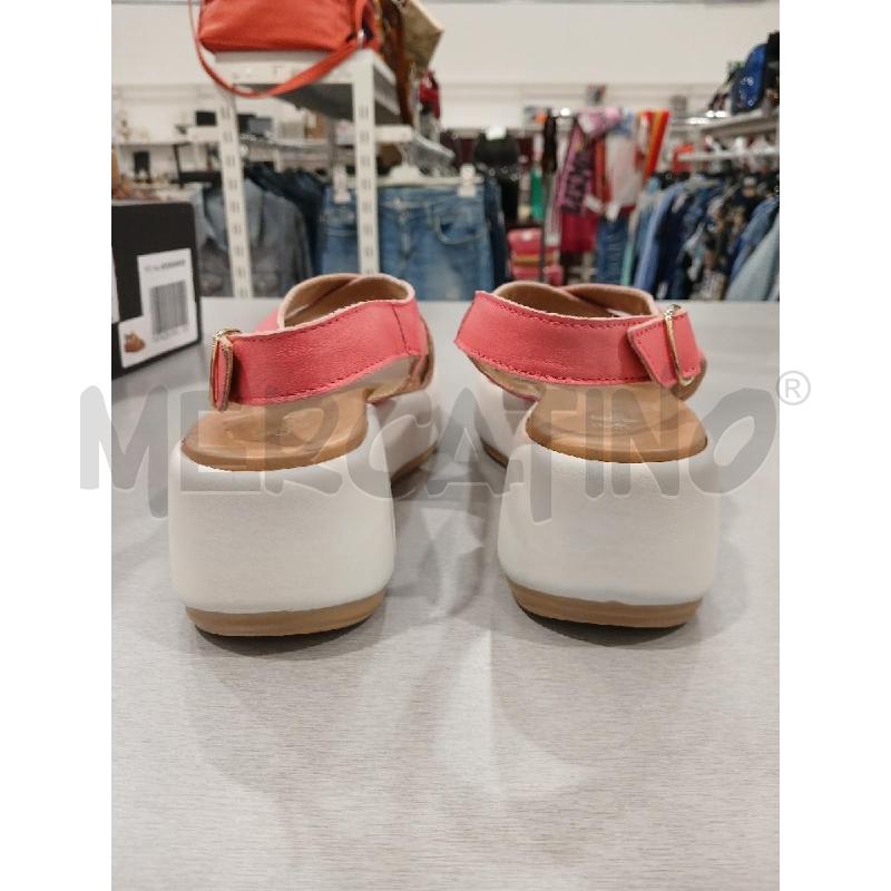 SANDALI DONNA SOFFICE SOGNO ROSA FASCIA INTRECCIATA BASE BIANCA TG.37 | Mercatino dell'Usato Salerno fratte 3