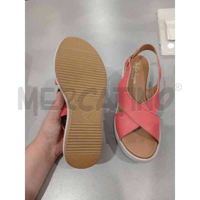 SANDALI DONNA SOFFICE SOGNO ROSA FASCIA INTRECCIATA BASE BIANCA TG.37 | Mercatino dell'Usato Salerno fratte 5