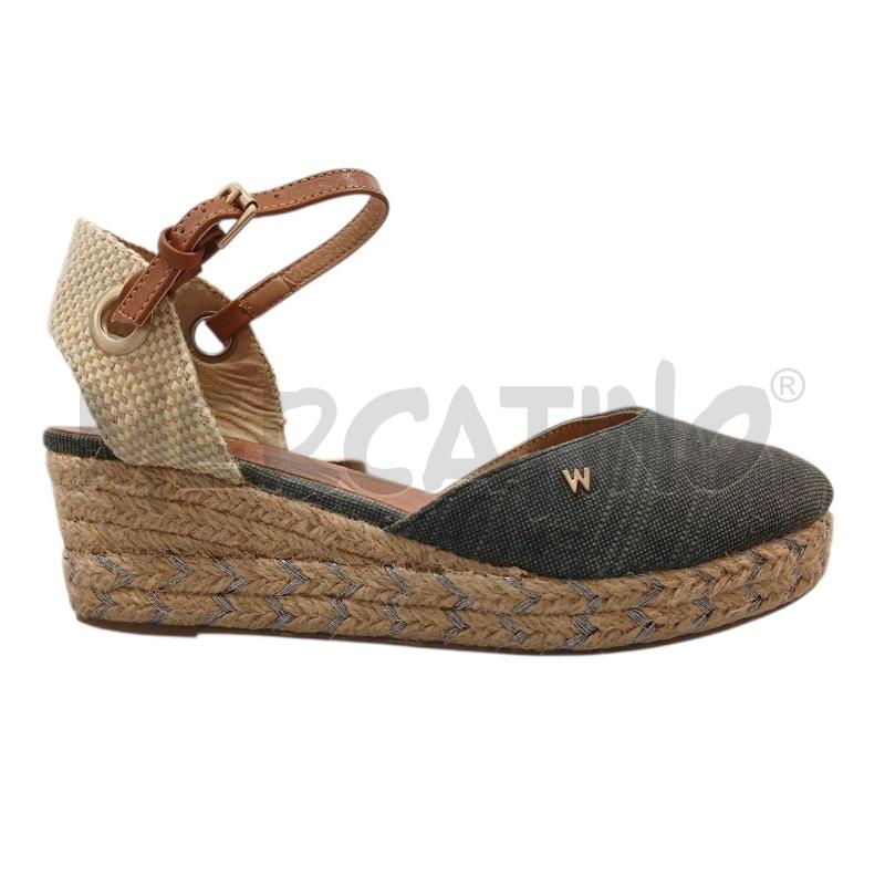 SANDALI DONNA WRANGLER EFFETTO JEANSATO AVANTI | Mercatino dell'Usato Salerno fratte 1
