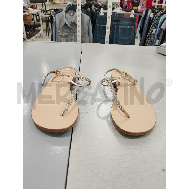 SANDALI INFRADITO DONNA DE CAPRI A PARIS CUOIO  | Mercatino dell'Usato Salerno fratte 2