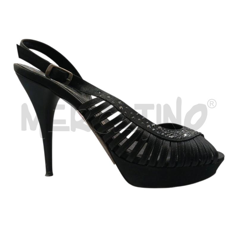 SCARPE DONNA ALBANO NERE TACCO 10 | Mercatino dell'Usato Salerno fratte 1