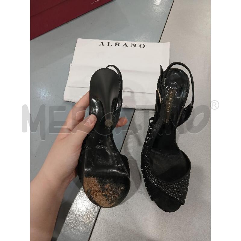 SCARPE DONNA ALBANO NERE TACCO 10 | Mercatino dell'Usato Salerno fratte 4