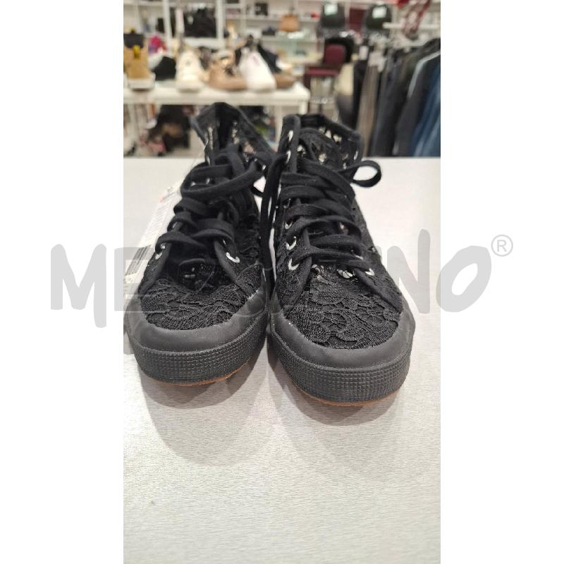 SCARPE DONNA SUPERGA PIZZO NERO TG 39 | Mercatino dell'Usato Salerno fratte 2
