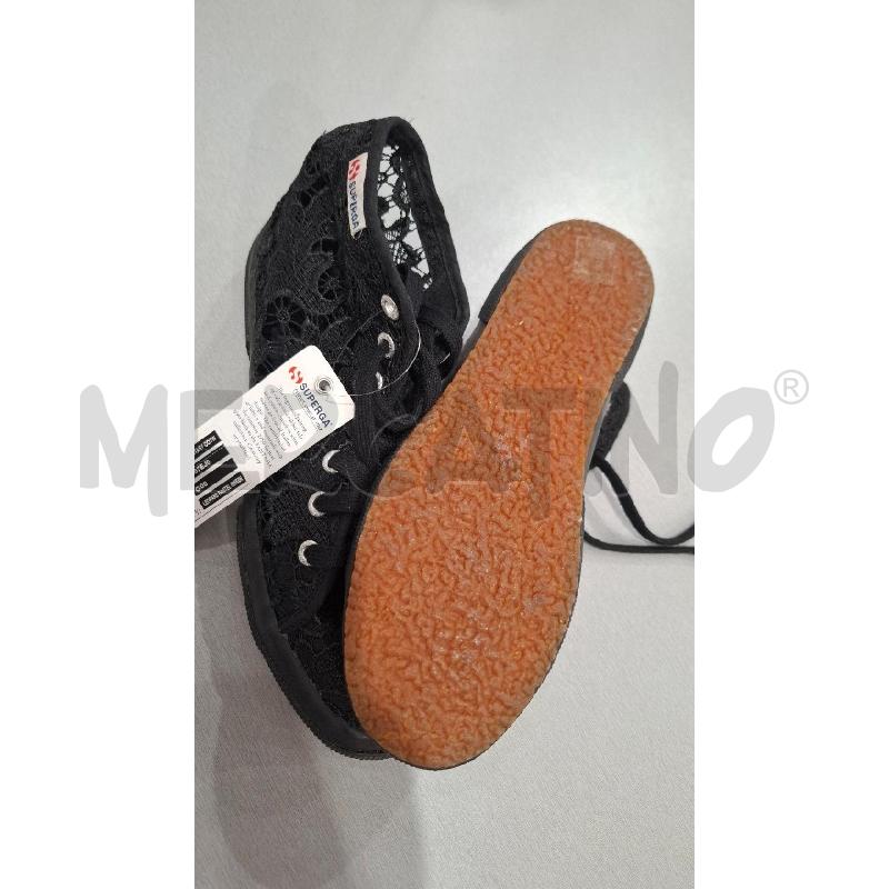 SCARPE DONNA SUPERGA PIZZO NERO TG 39 | Mercatino dell'Usato Salerno fratte 4