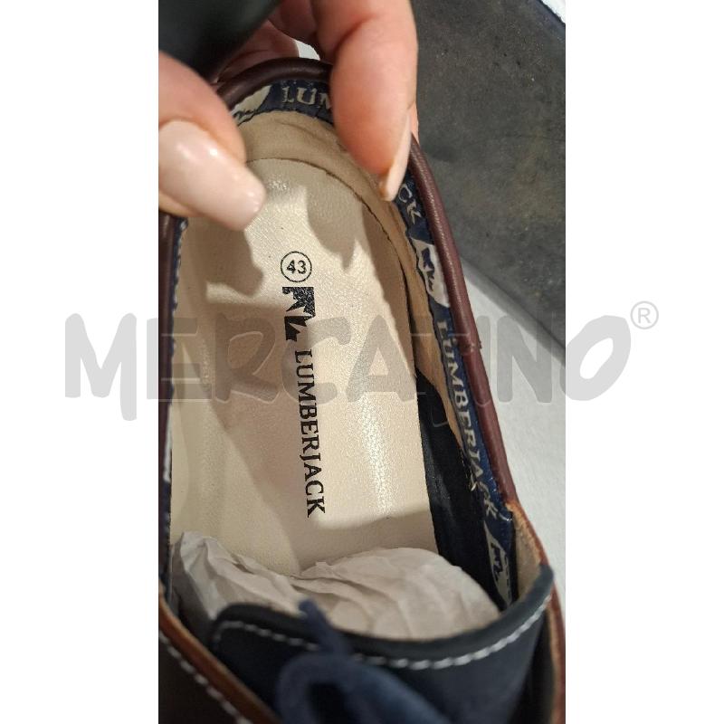 SCARPE UOMO LUMBERJACK BLU NAVY RICH. MARRONI N.43 | Mercatino dell'Usato Salerno fratte 5