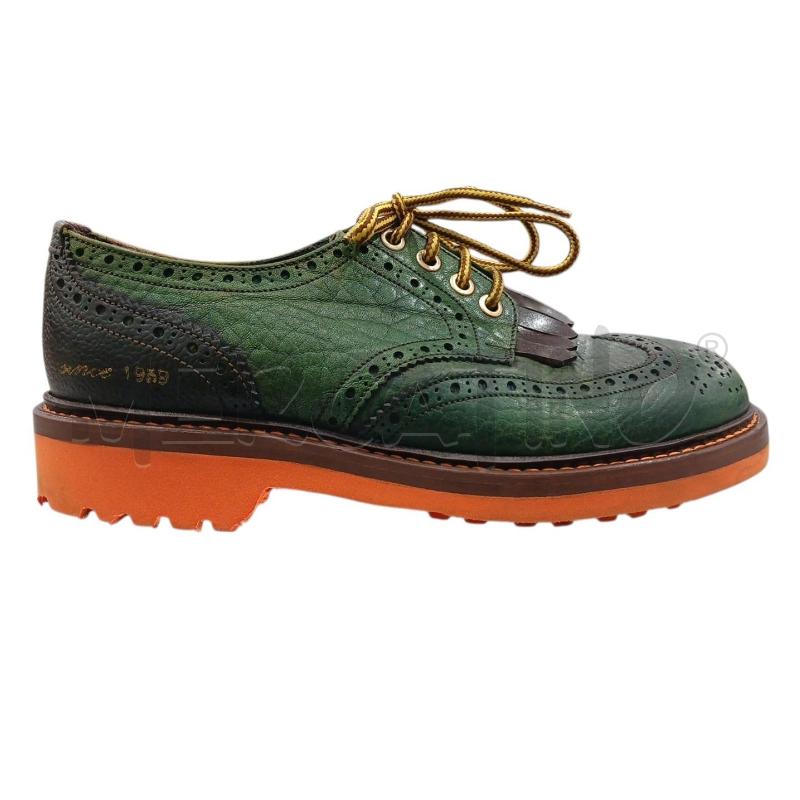 SCARPE UOMO MAURON VERDI BASE ARANCIO N.38 | Mercatino dell'Usato Salerno fratte 1