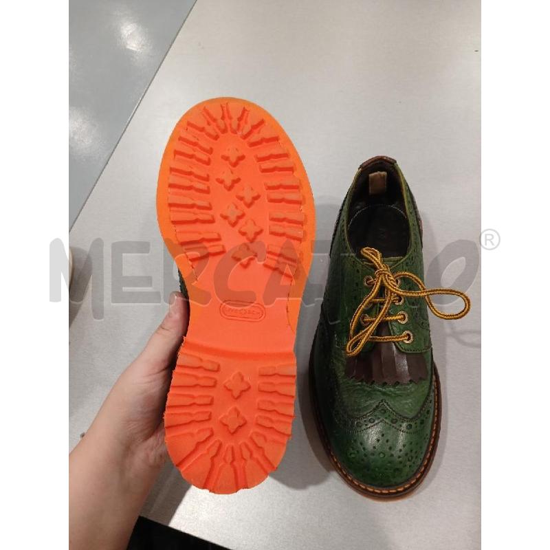 SCARPE UOMO MAURON VERDI BASE ARANCIO N.38 | Mercatino dell'Usato Salerno fratte 4