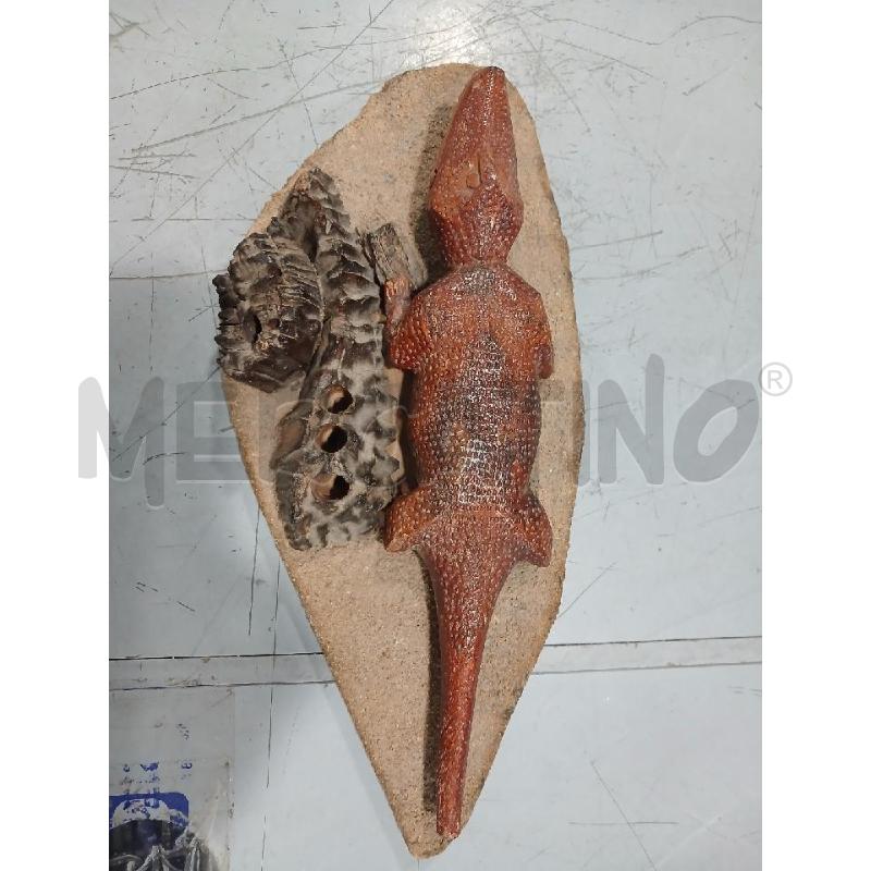 SCULTURA COCCODRILLO PORTAPENNE DI GOGA BRASILIANA | Mercatino dell'Usato Salerno fratte 2