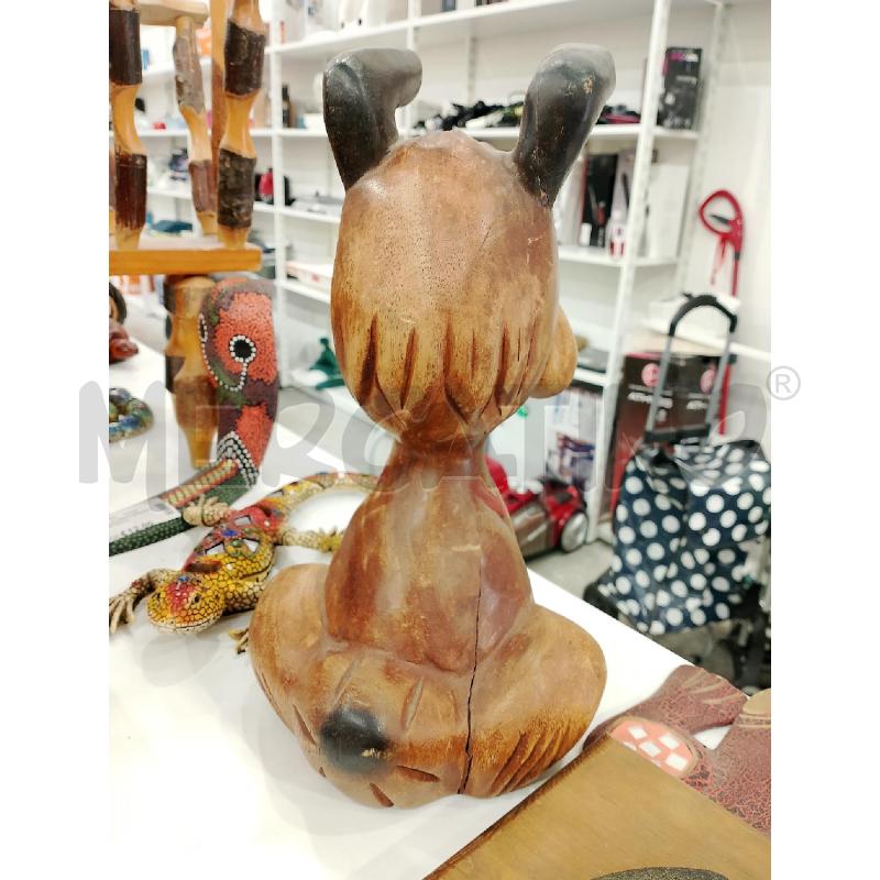 SCULTURA LEGNO CANE | Mercatino dell'Usato Salerno fratte 2
