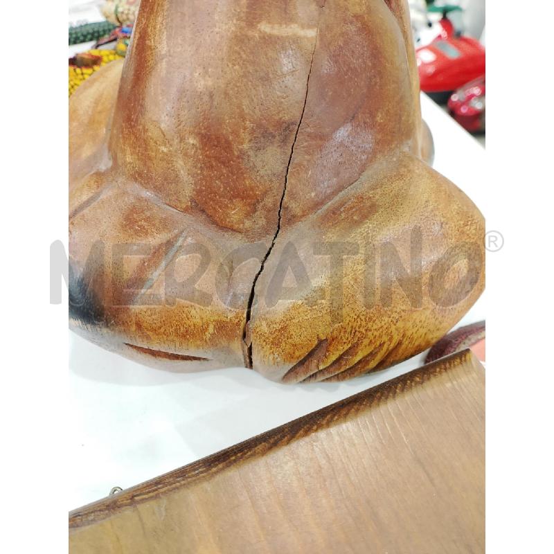 SCULTURA LEGNO CANE | Mercatino dell'Usato Salerno fratte 3