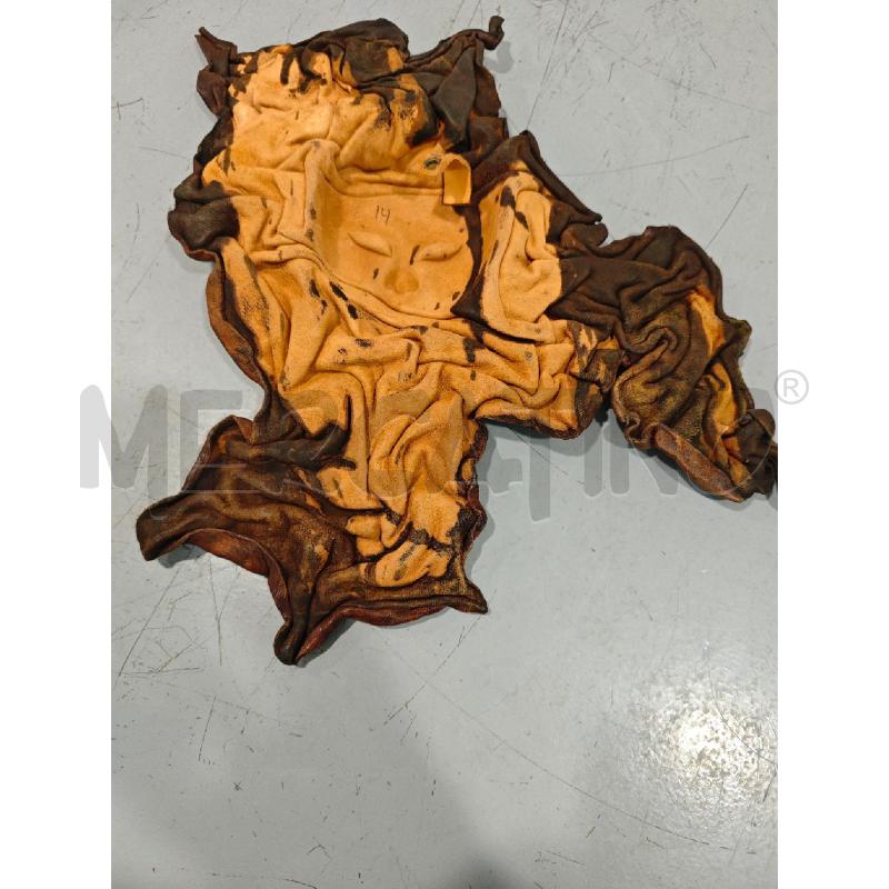 SCULTURA PARTE MASCHERA ETNICA PELLE  | Mercatino dell'Usato Salerno fratte 2