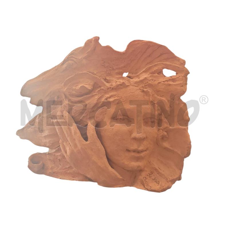 SCULTURA VOLTO DI DONNA TERRACOTTA FIRMATO SESSA ANNA | Mercatino dell'Usato Salerno fratte 1