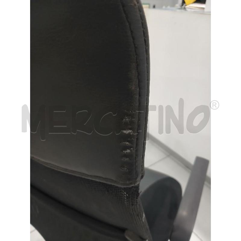 SEDIA PC NERA CON SPALLIERA TRASPARENTE | Mercatino dell'Usato Salerno fratte 2
