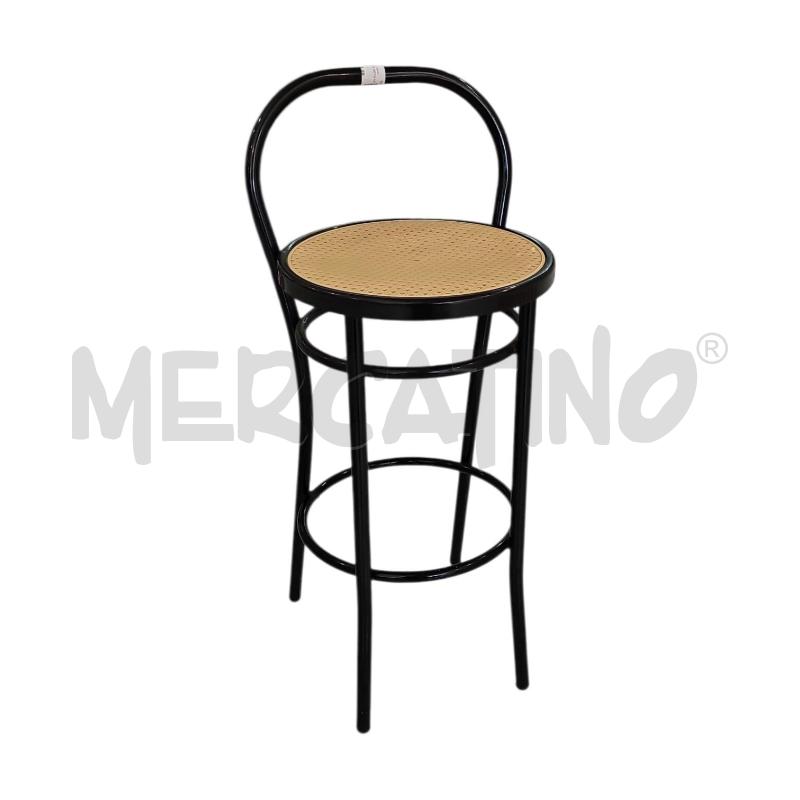 SGABELLO NERO METALLO | Mercatino dell'Usato Salerno fratte 1