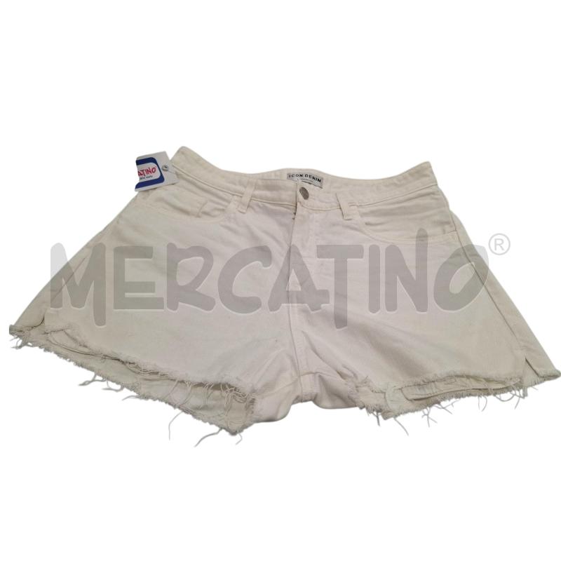 SHORTS DONNA ICON DENIM BIANCHI | Mercatino dell'Usato Salerno fratte 1