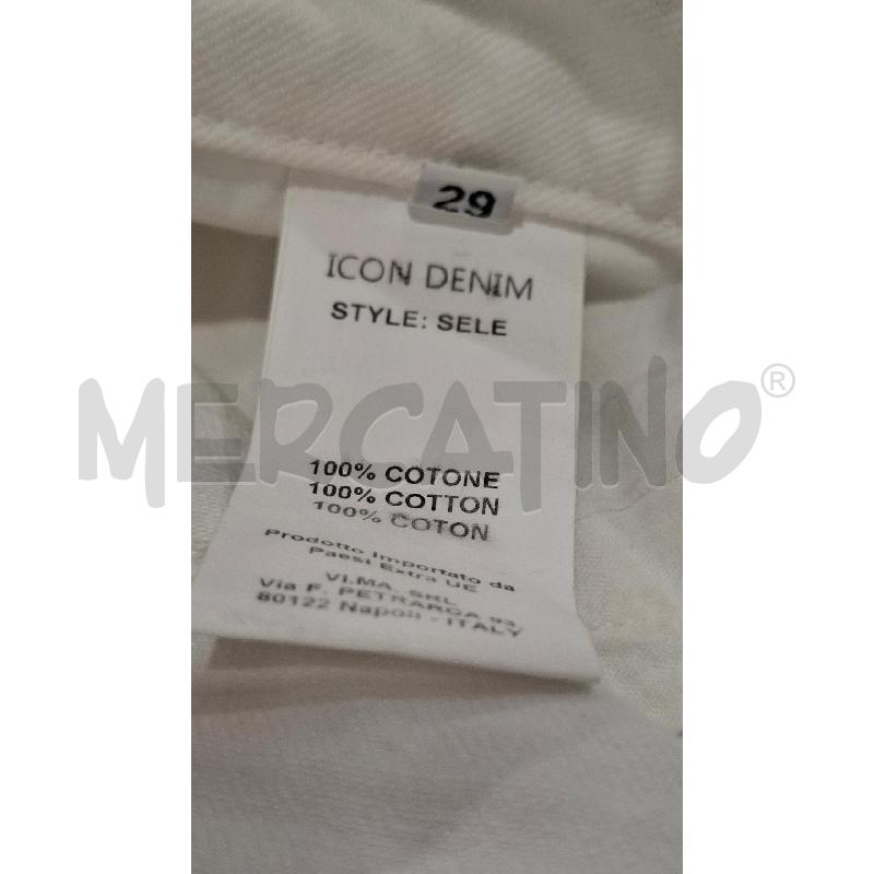 SHORTS DONNA ICON DENIM BIANCHI | Mercatino dell'Usato Salerno fratte 4