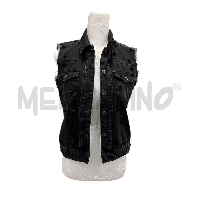 SMANICATO DONNA MAISON SCOTCH NERO JEANSATO | Mercatino dell'Usato Salerno fratte 1