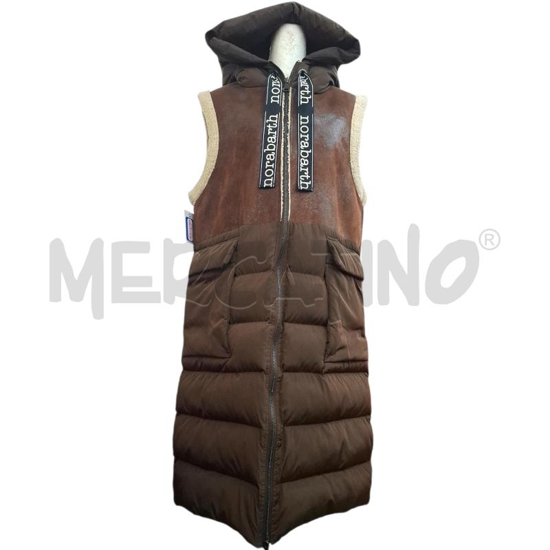 SMANICATO DONNA NORA BARTH ICONIC MARRONE LUNGO CON CAPP. | Mercatino dell'Usato Salerno fratte 1