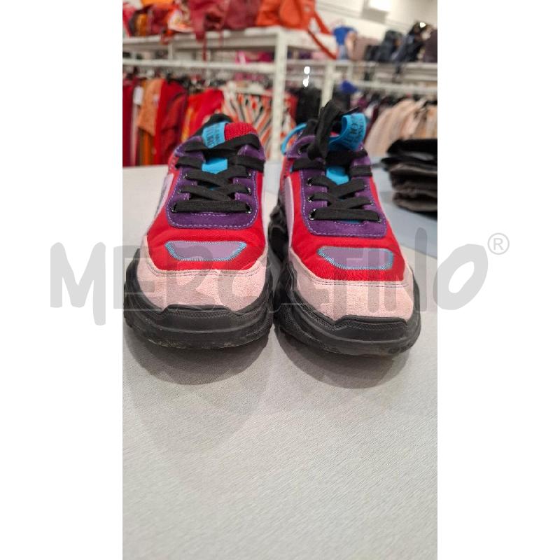 SNEAKERS DONNA COUTURE LILLA ROSSE E VIOLA | Mercatino dell'Usato Salerno fratte 2