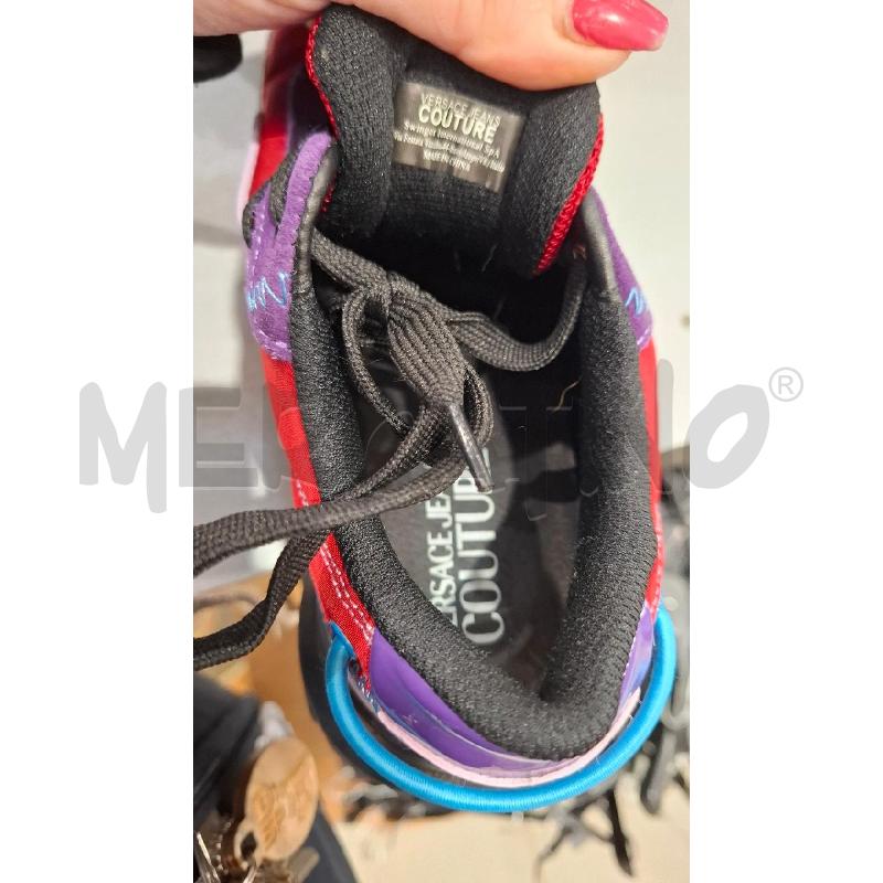 SNEAKERS DONNA COUTURE LILLA ROSSE E VIOLA | Mercatino dell'Usato Salerno fratte 5