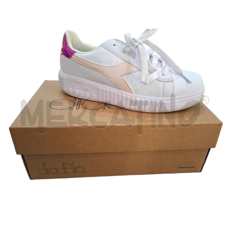 SNEAKERS DONNA DIADORA BIANCHE RICH. ROSA PESCA N. 36.5 | Mercatino dell'Usato Salerno fratte 1