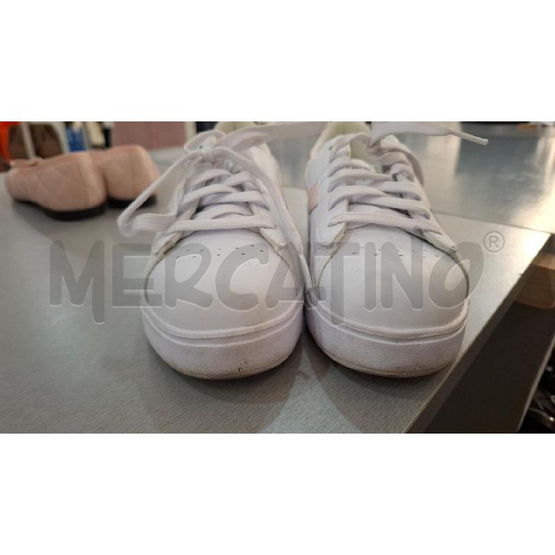 SNEAKERS DONNA DIADORA BIANCHE RICH. ROSA PESCA N. 36.5 | Mercatino dell'Usato Salerno fratte 2