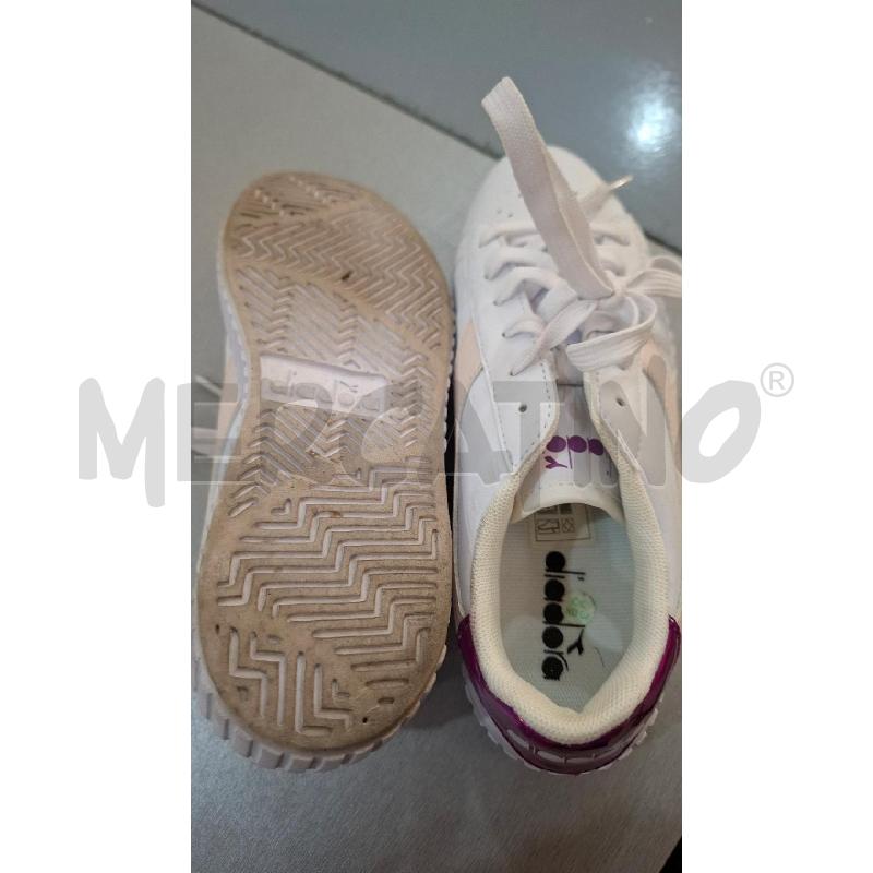 SNEAKERS DONNA DIADORA BIANCHE RICH. ROSA PESCA N. 36.5 | Mercatino dell'Usato Salerno fratte 4