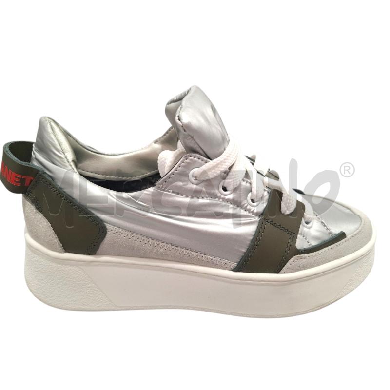 SNEAKERS DONNA JANET & JANET ARGENTATE  | Mercatino dell'Usato Salerno fratte 1
