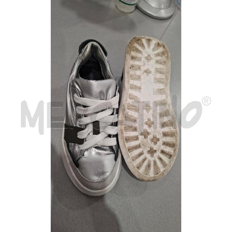 SNEAKERS DONNA JANET & JANET ARGENTATE  | Mercatino dell'Usato Salerno fratte 4